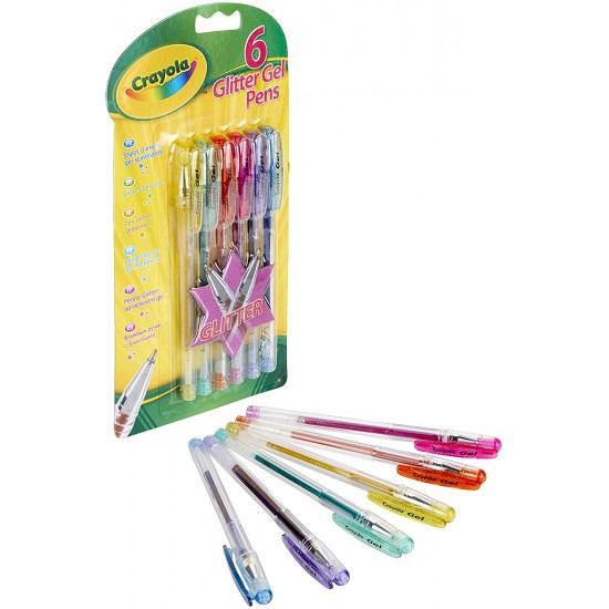 Crayola Glitter Gel Pens 6 Pack
